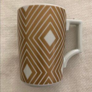 Starbucks 2013 Rosanna  Gold Diamond Stripe Mug